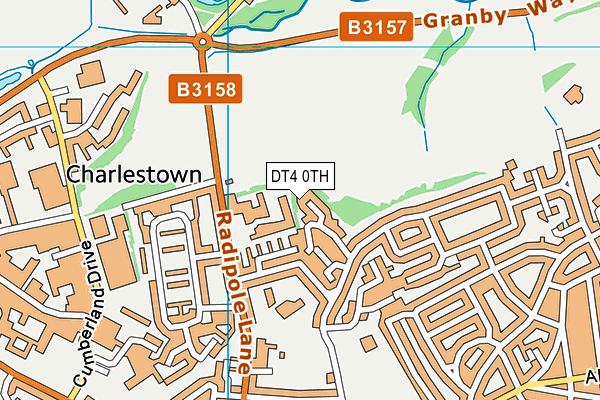 DT4 0TH map - OS VectorMap District (Ordnance Survey)