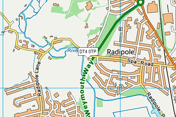 DT4 0TP map - OS VectorMap District (Ordnance Survey)