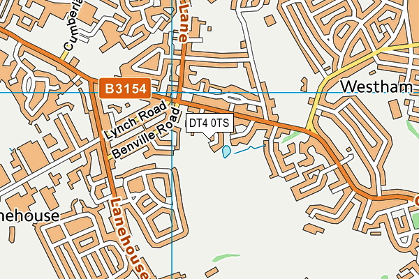 DT4 0TS map - OS VectorMap District (Ordnance Survey)