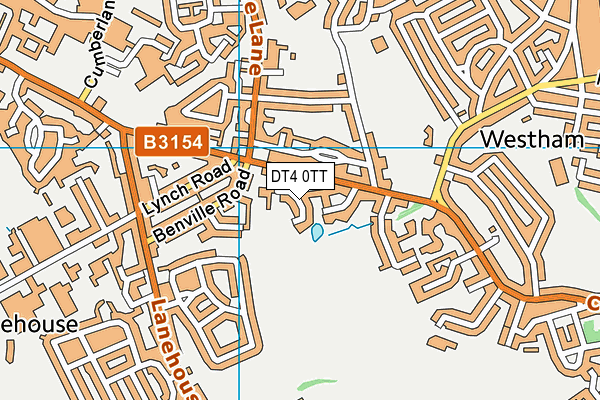 DT4 0TT map - OS VectorMap District (Ordnance Survey)