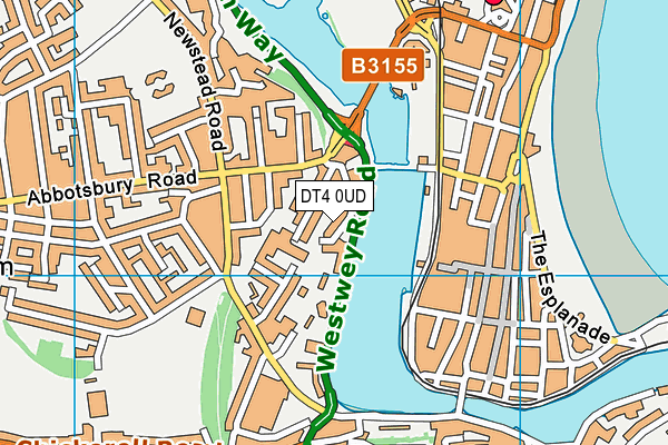 DT4 0UD map - OS VectorMap District (Ordnance Survey)