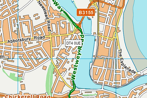 DT4 0UE map - OS VectorMap District (Ordnance Survey)