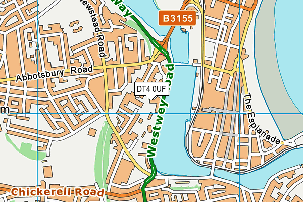 DT4 0UF map - OS VectorMap District (Ordnance Survey)