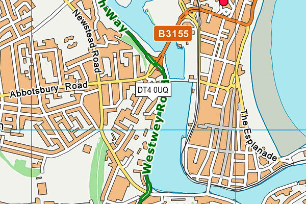 DT4 0UQ map - OS VectorMap District (Ordnance Survey)