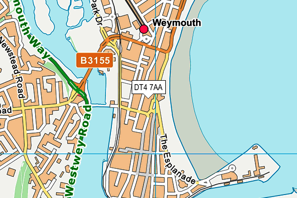 DT4 7AA map - OS VectorMap District (Ordnance Survey)