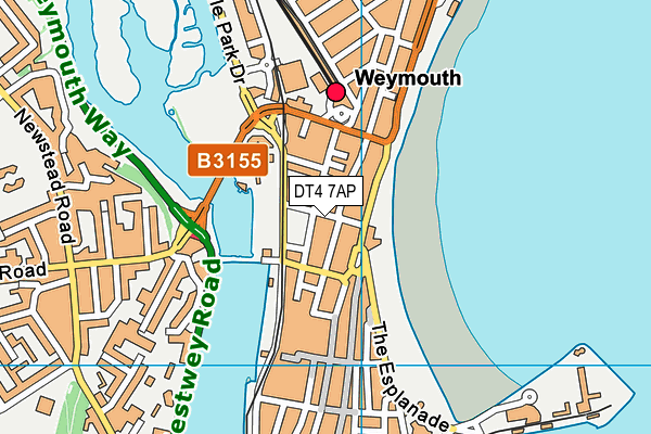 Map of 4 GLOUCESTER STREET MANAGEMENT COMPANY (WEYMOUTH) LTD at district scale