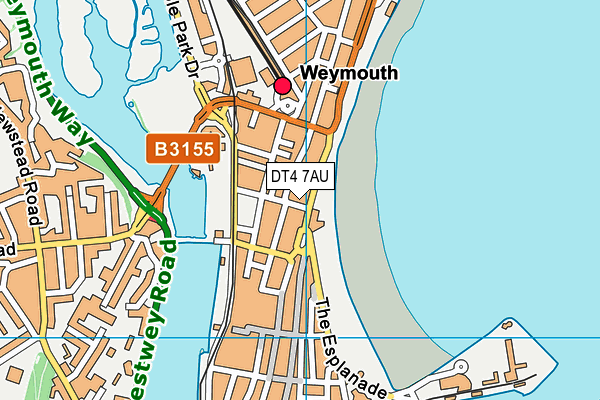 DT4 7AU map - OS VectorMap District (Ordnance Survey)