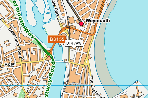 DT4 7AW map - OS VectorMap District (Ordnance Survey)