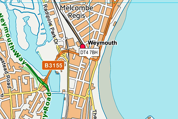 DT4 7BH map - OS VectorMap District (Ordnance Survey)