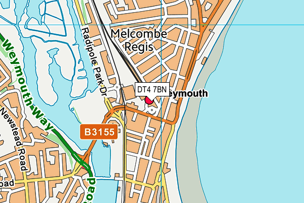 DT4 7BN map - OS VectorMap District (Ordnance Survey)