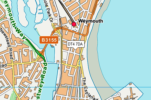 DT4 7DA map - OS VectorMap District (Ordnance Survey)