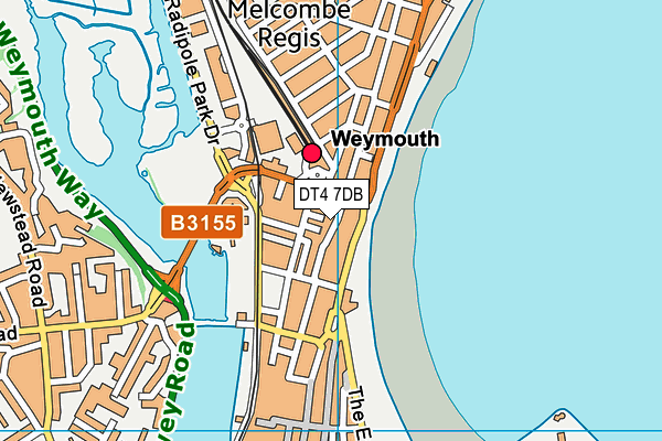 DT4 7DB map - OS VectorMap District (Ordnance Survey)