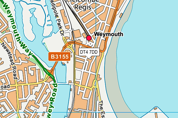 DT4 7DD map - OS VectorMap District (Ordnance Survey)