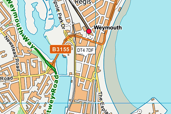 DT4 7DF map - OS VectorMap District (Ordnance Survey)