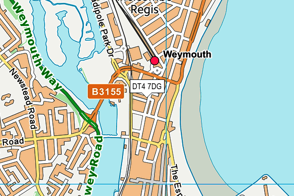 DT4 7DG map - OS VectorMap District (Ordnance Survey)