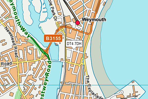 DT4 7DH map - OS VectorMap District (Ordnance Survey)