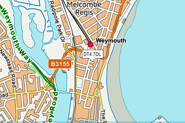 DT4 7DL map - OS VectorMap District (Ordnance Survey)