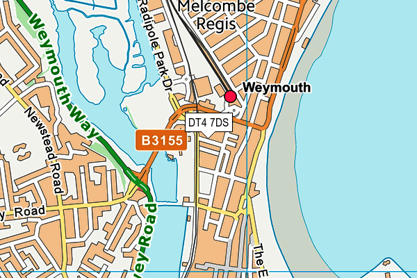 DT4 7DS map - OS VectorMap District (Ordnance Survey)