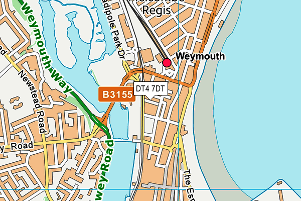 DT4 7DT map - OS VectorMap District (Ordnance Survey)