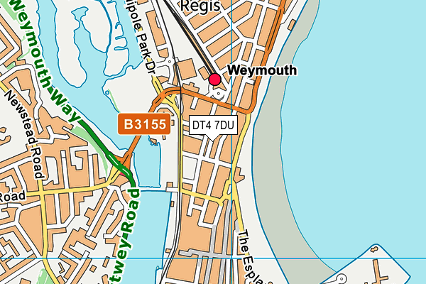 DT4 7DU map - OS VectorMap District (Ordnance Survey)