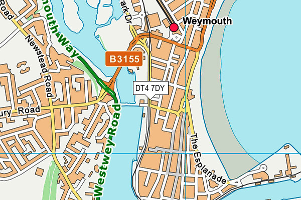 DT4 7DY map - OS VectorMap District (Ordnance Survey)