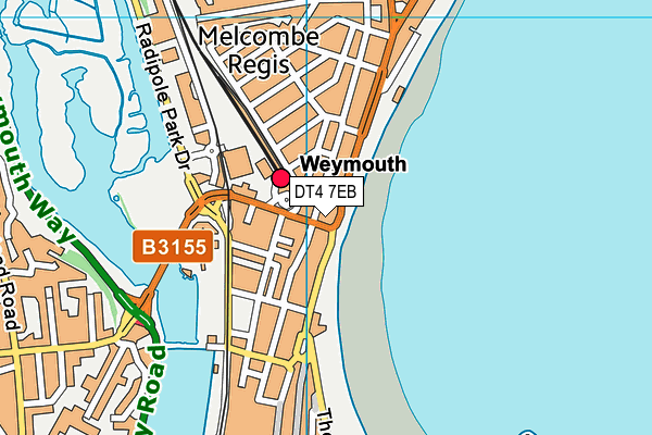 DT4 7EB map - OS VectorMap District (Ordnance Survey)