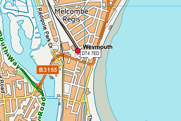 DT4 7ED map - OS VectorMap District (Ordnance Survey)