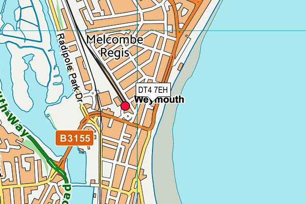 DT4 7EH map - OS VectorMap District (Ordnance Survey)