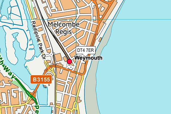 DT4 7ER map - OS VectorMap District (Ordnance Survey)