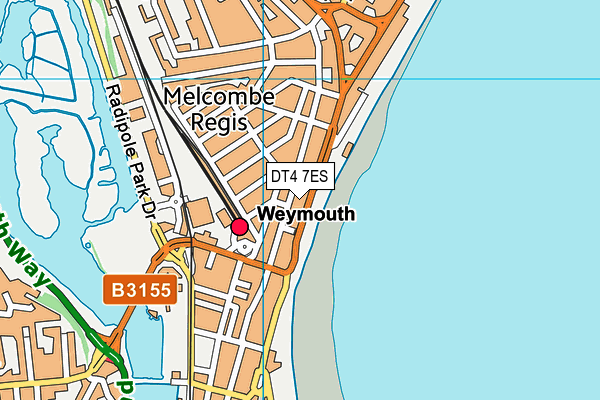 DT4 7ES map - OS VectorMap District (Ordnance Survey)