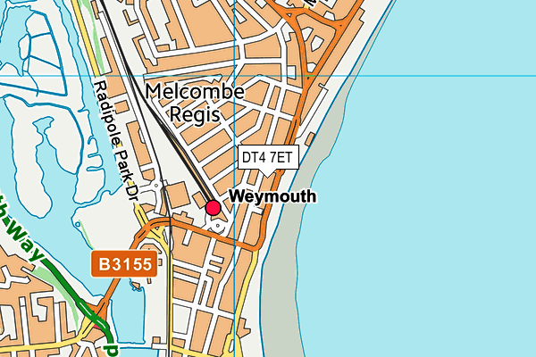 DT4 7ET map - OS VectorMap District (Ordnance Survey)