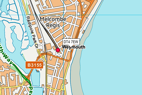 DT4 7EW map - OS VectorMap District (Ordnance Survey)