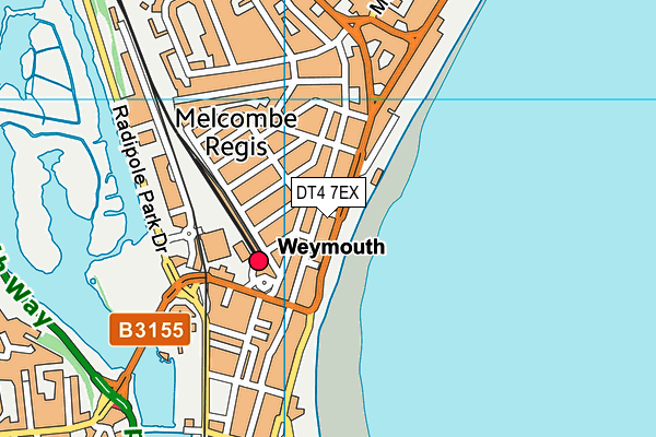 DT4 7EX map - OS VectorMap District (Ordnance Survey)