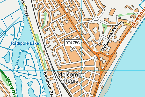 DT4 7FG map - OS VectorMap District (Ordnance Survey)