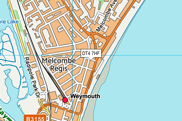 DT4 7HF map - OS VectorMap District (Ordnance Survey)
