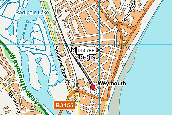 DT4 7HH map - OS VectorMap District (Ordnance Survey)