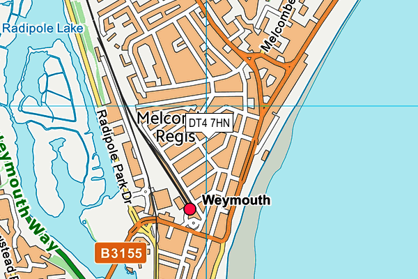 DT4 7HN map - OS VectorMap District (Ordnance Survey)