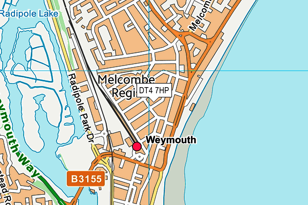 DT4 7HP map - OS VectorMap District (Ordnance Survey)