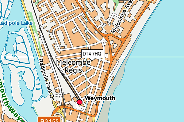 DT4 7HQ map - OS VectorMap District (Ordnance Survey)