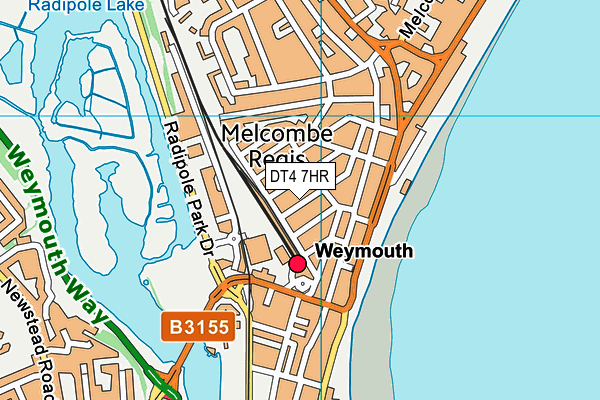 DT4 7HR map - OS VectorMap District (Ordnance Survey)