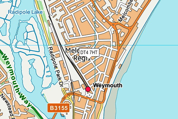 DT4 7HT map - OS VectorMap District (Ordnance Survey)