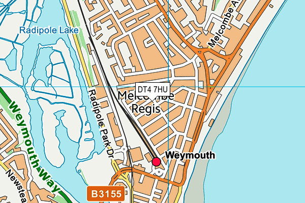 DT4 7HU map - OS VectorMap District (Ordnance Survey)