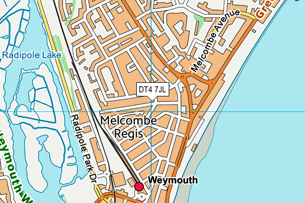 DT4 7JL map - OS VectorMap District (Ordnance Survey)