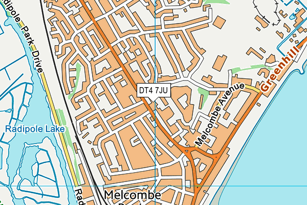 Hotel Rembrandt map (DT4 7JU) - OS VectorMap District (Ordnance Survey)