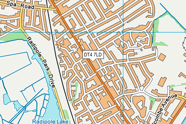 DT4 7LD map - OS VectorMap District (Ordnance Survey)