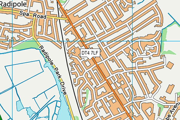 DT4 7LF map - OS VectorMap District (Ordnance Survey)