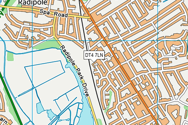 DT4 7LN map - OS VectorMap District (Ordnance Survey)