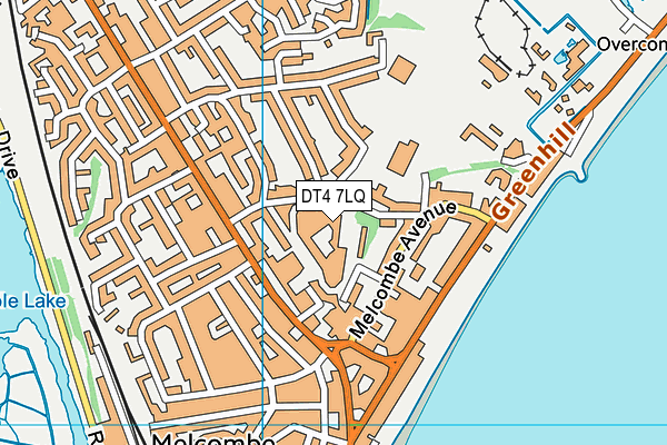 Weymouth College Sports Centre map (DT4 7LQ) - OS VectorMap District (Ordnance Survey)