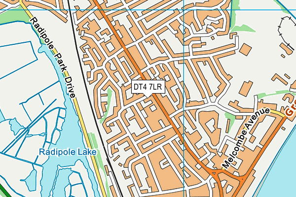 DT4 7LR map - OS VectorMap District (Ordnance Survey)