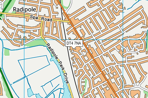 DT4 7NA map - OS VectorMap District (Ordnance Survey)